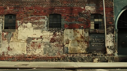 Classic brick wall with aged imperfections.