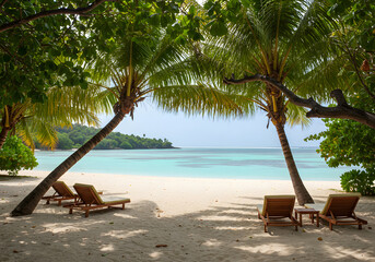 summer vacation travel beach Palm tree