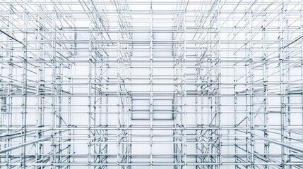 Fototapeta premium IoT-enabled scaffolding monitoring system detecting stress and stability levels.