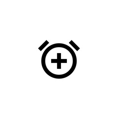 Obraz premium Alarm Clock Add Icon