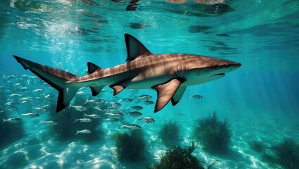 Fototapeta premium Blacktip Reef Shark