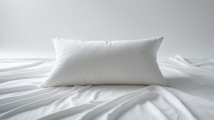 Soft pillow on a white background.