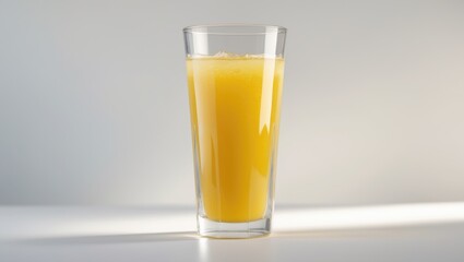 Fresh apple juice in a glass. Healthy beverage.