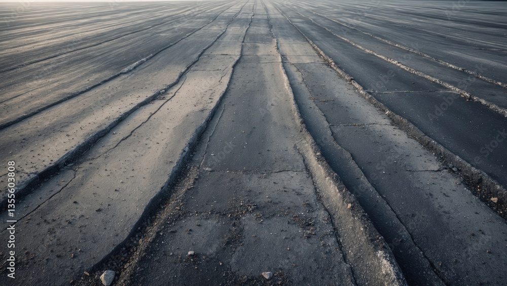 Poster texture of asphalt on roads and footpaths, featuring a rough and dirty surface.