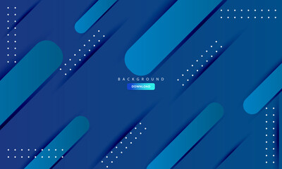 Modern abstract blue gradient background with diagonal 3D rounded shapes