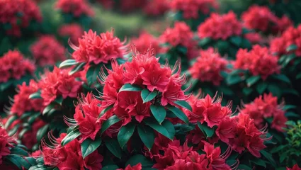 Fotobehang Azalea blooms in springtime landscape © Kultivad