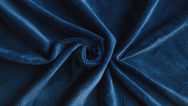 Blue textile backdrop