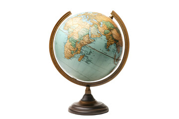 studio shot of a globe isolated on a white background