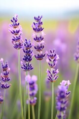 Naklejka premium Lavender is a scented plant recognized for its soothing effects, frequently found in aromatherapy oils.