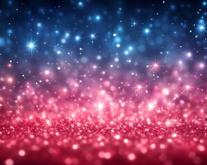 Obraz premium Red Blue Glitter Sparkles Background.