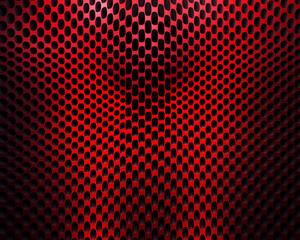 symmetrical dark red background with holes pattern