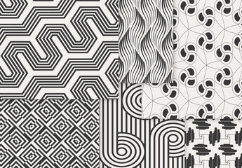 Patterns Simple Geometric Dark on Light Background