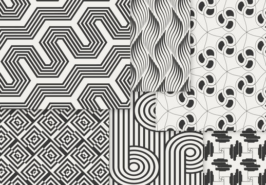 Patterns Simple Geometric Dark on Light Background