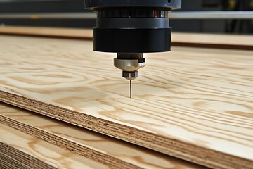Precision CNC Router Carving Plywood.