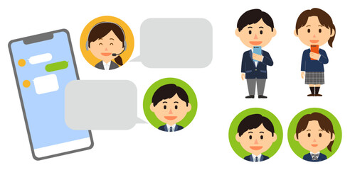 オペレーターと学生