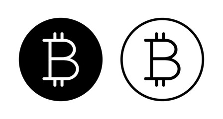 Bitcoin icon logo design. bitcoin sign and symbol. payment symbol. cryptocurrency logo
