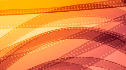 abstract cinema background with film strip