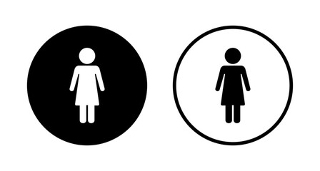 Female icon logo design. woman sign and symbol