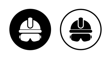 Helmet icon logo design. Motorcycle helmet sign and symbol. Construction helmet icon. Safety helmet