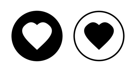Love icon logo design. Heart sign and symbol. Like icon vector.