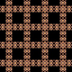 Obraz premium pattern batik flower damask ethnic boho ikat texture tribal geometric background