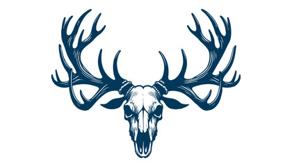 Obraz premium elk skull vector