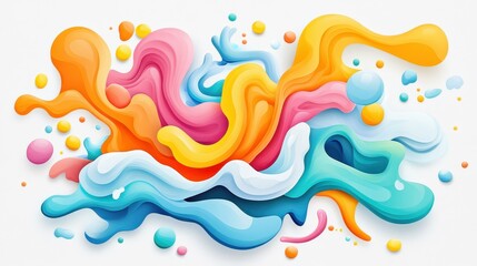 Explore vibrant fluid forms that enhance your design work, bringing motion and texture to modern illustrations.
