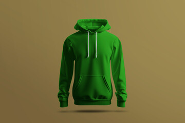 Green Hoodie for Mockup