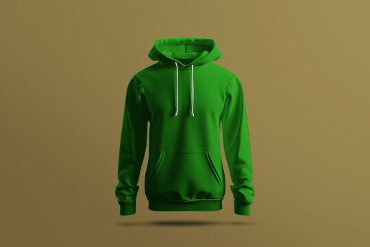 Green Hoodie for Mockup