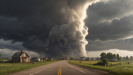 Obraz premium Tornado Activity in Midwest America