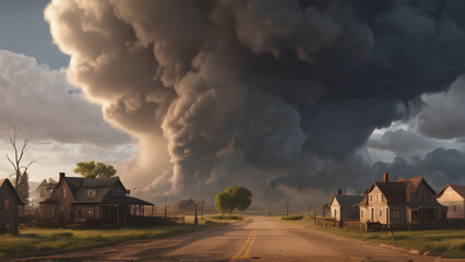 Fototapeta premium Tornado Activity in Midwest America
