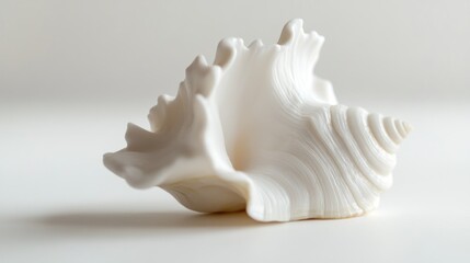Serene Seashell: A Study in White