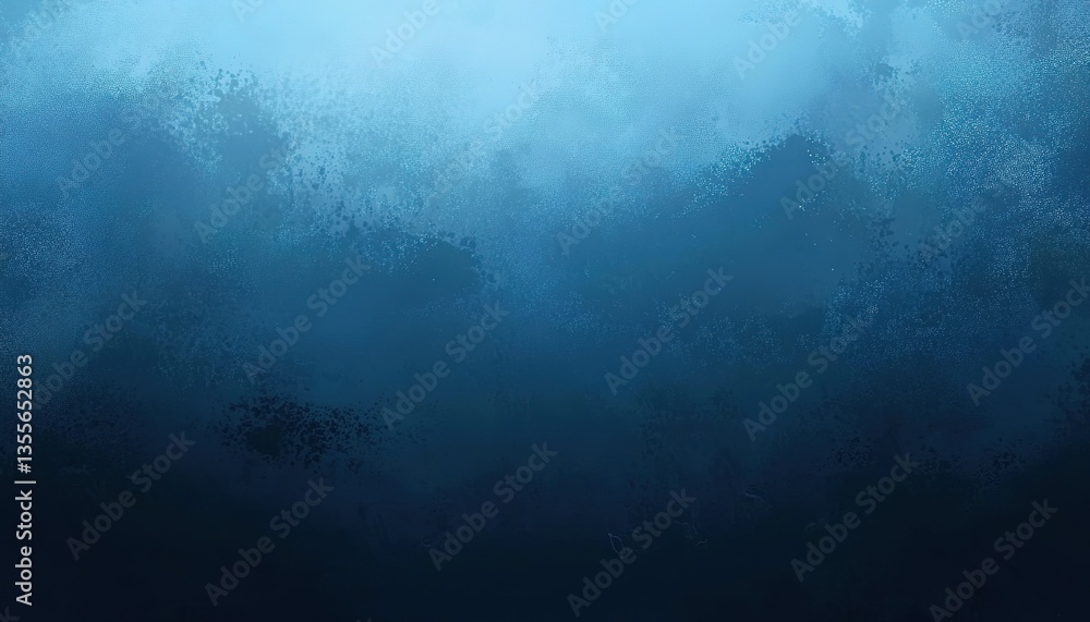 Poster an abstract blue gradient background with textured blurry dark patterns