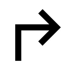 Right Turn Arrow Symbol