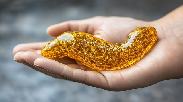 Handheld Golden Candy Fish.