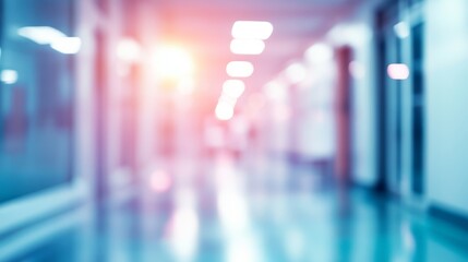 Hospital background. Blurred background