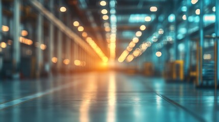 Blurred industrial background