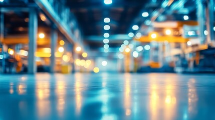 Blurred industrial background