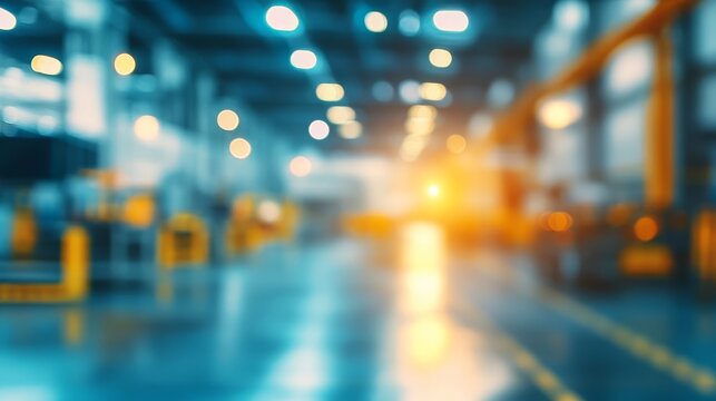 Blurred industrial background