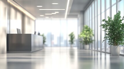 Modern office background. Blurred bokeh background
