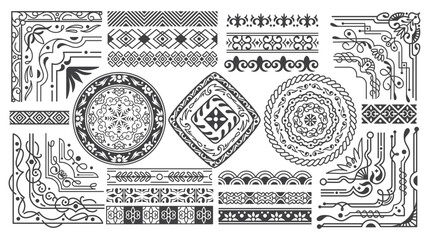 Elegant corner embellishment design element