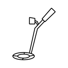Metal detector icon' simple linear trendy style illustration for web and app..eps