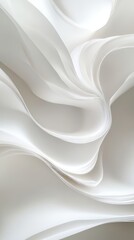Obraz premium White abstract flowing composition