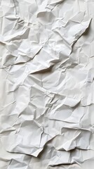 Obraz premium Crumpled White Sheet