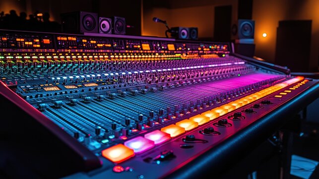 Professional audio mixing console