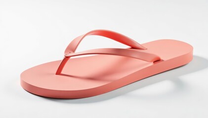 A single flip-flop isolated on white background , flip-flop, thong