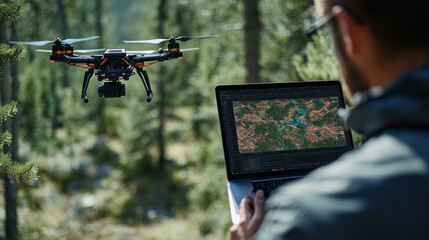 Drone Surveying: Aerial Mapping in a Forest