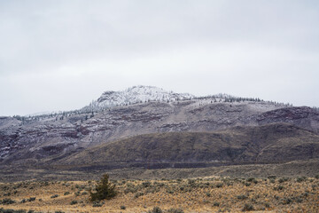 Elevated Beauty: Frozen Canadian peaks

A breathtaking view of frozen Canadian mountains at high elevations. Towering, snow covered peaks contrast against a vivid winter sky.
