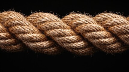 Close-up of twisted rope