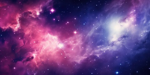 Obraz premium Galaxy's Nebula Forming in Space Cosmic Cloud with Stars on an Abstract Background